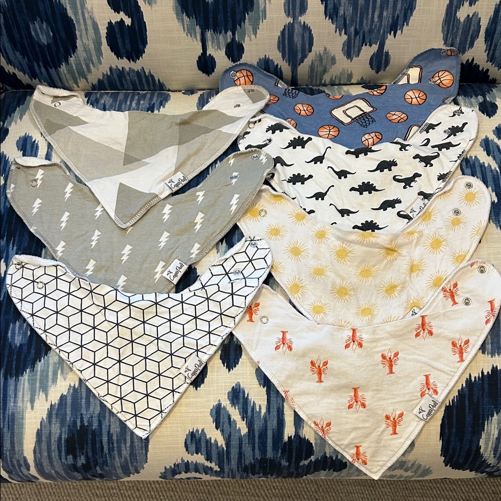 7 copper pearl bibs